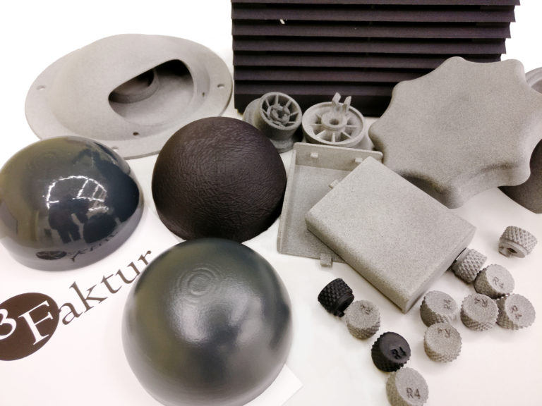Multi Jet Fusion components presented by 3Faktur