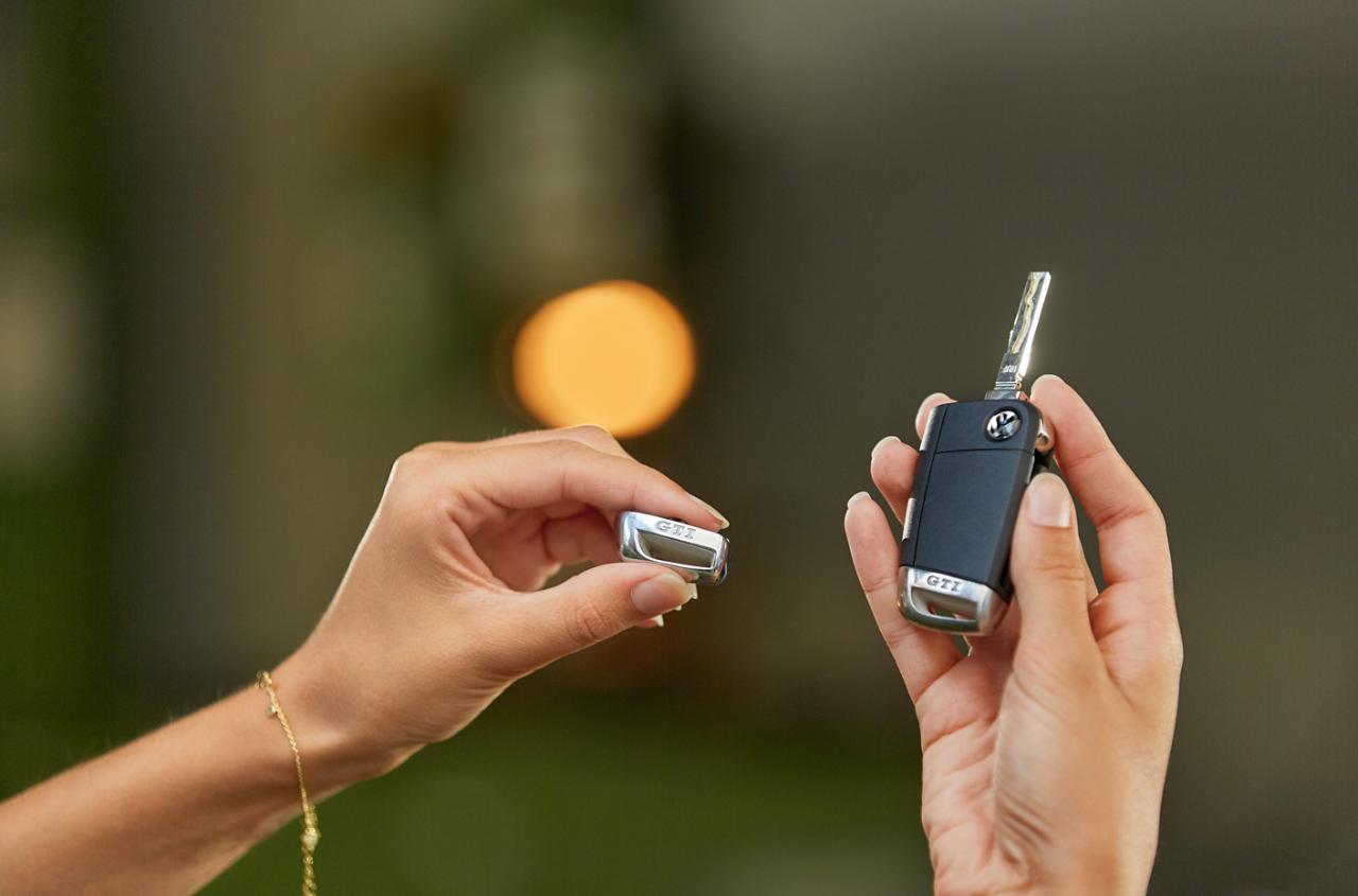 Volkswagen key rings illustrating personalisation