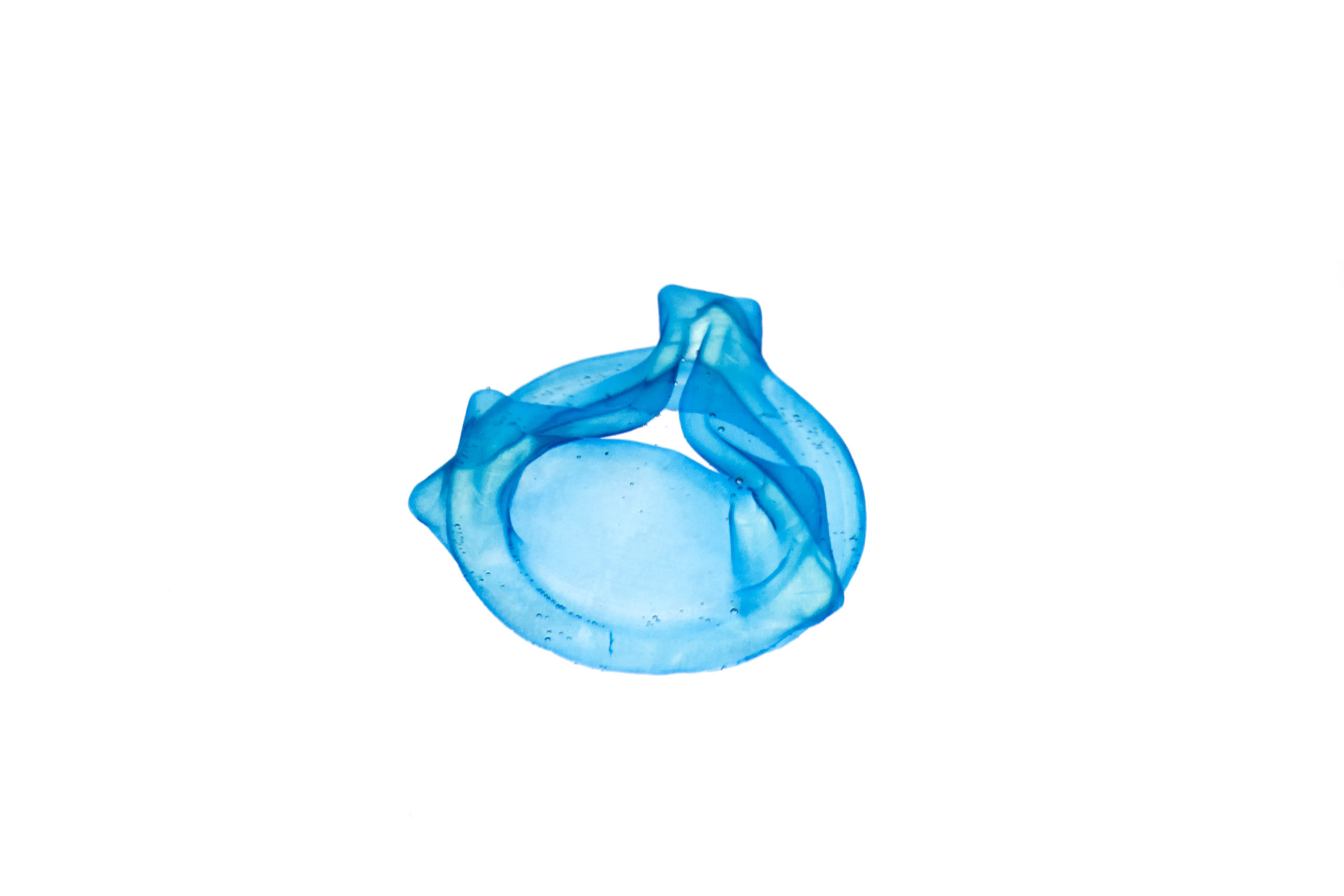 Modèle bleu de valve présenté par Readily3D