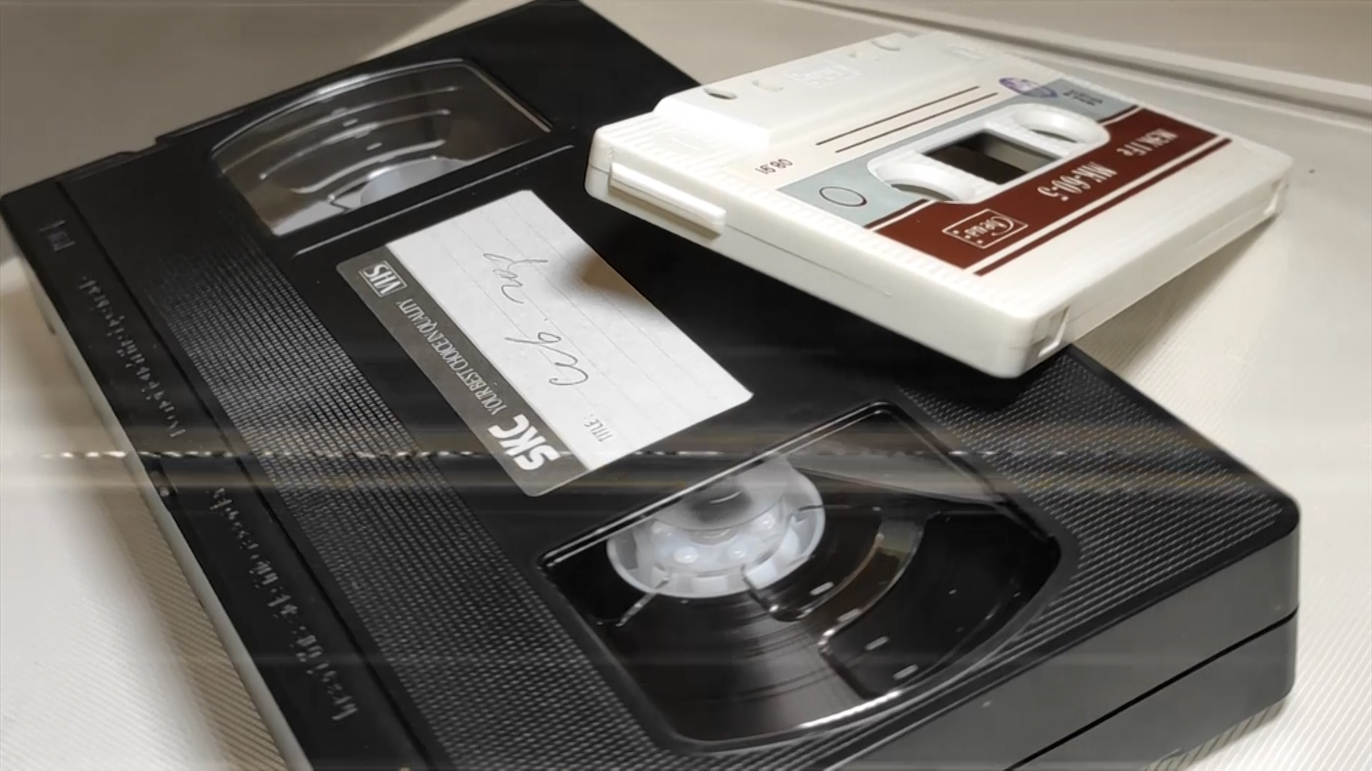 VHS and audio cassettes