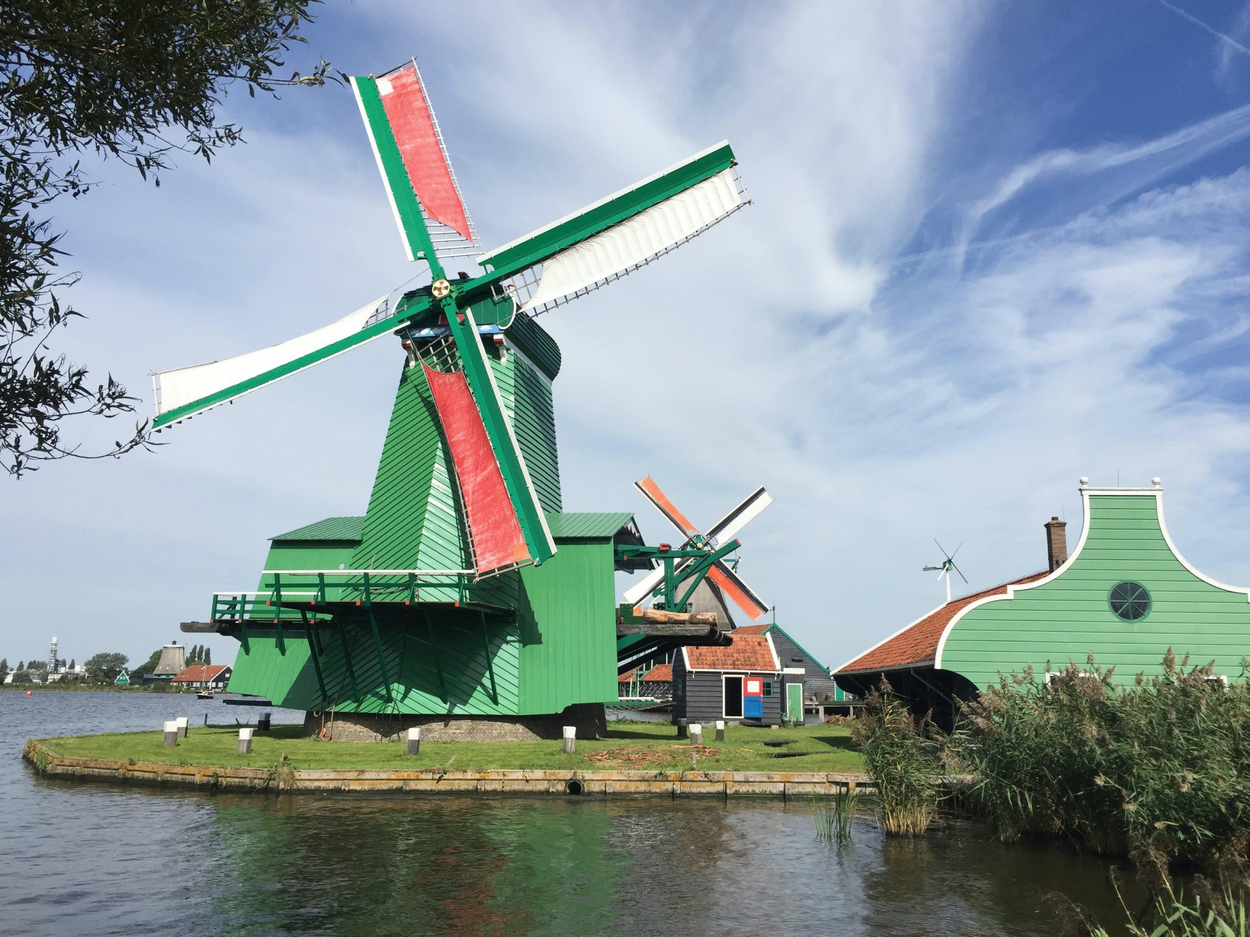 Traditional Dutch windmill