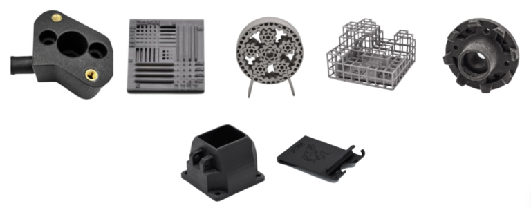 Selection of manufactured components presented by Xometry.