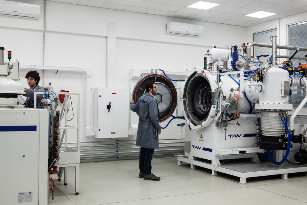 Technicians in the TAV vacuum furnace laboratory