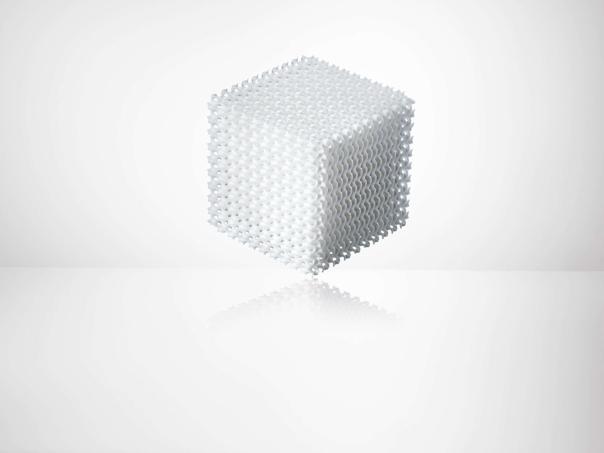 Open ceramic lattice produced on a Lithoz machine