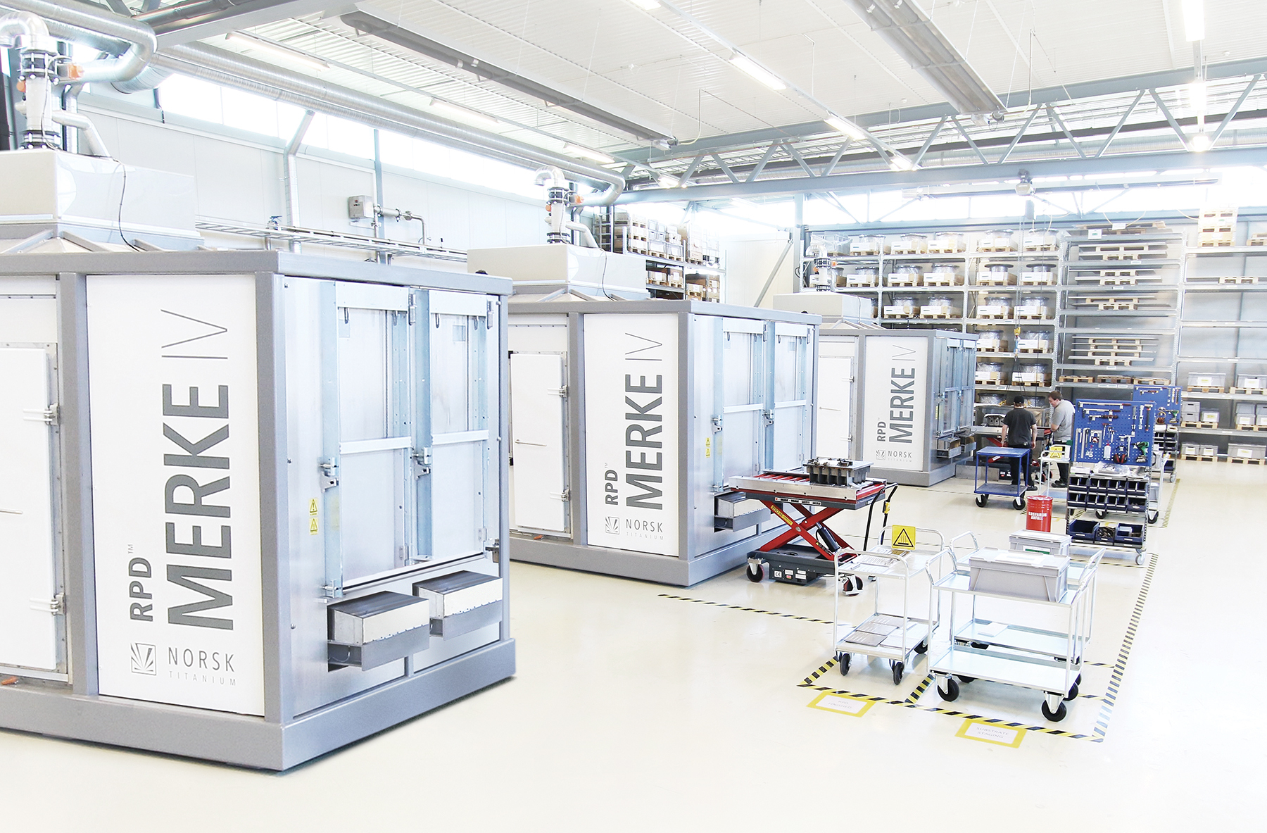 Atelier équipé de systèmes MERKE IV