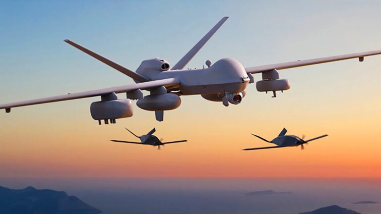 Artist rendering of a GA-ASI unmanned aircraft