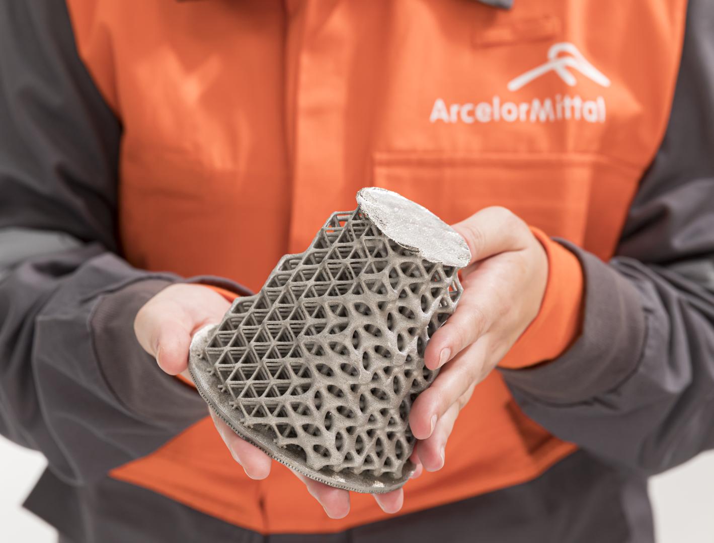 Lattice metal component presented by ArcelorMittal