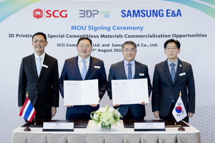 CPAC, SCG, Samsung E&A, 3D Printing, MOU, Construction