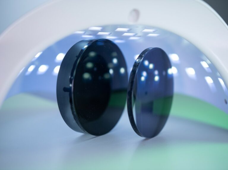 Optical lenses displayed by flō optics