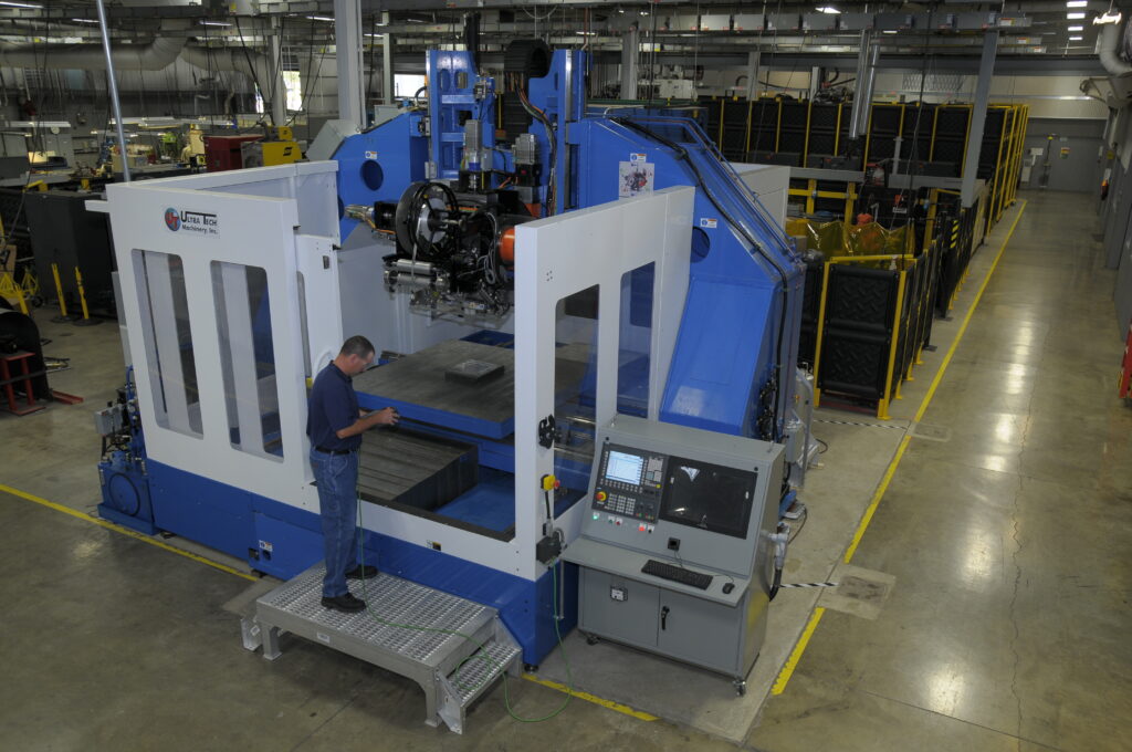 Fabrisonic ultrasonic additive manufacturing machine in a workshop