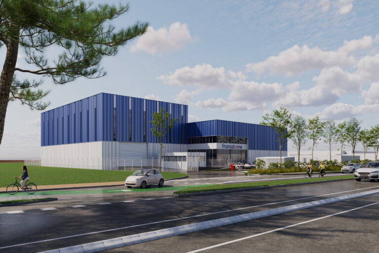 Architectural rendering of the Framatome additive manufacturing facility.