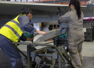 Royal Air Force installed a 3D printed component onto an operational Typhoon fighter jet
