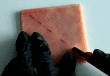 PRIM3D and Lynxter enhance medical training with silicone 3D printing Part that is cut for medical training