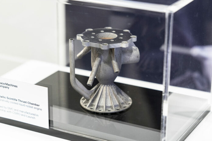 A thruster on a table