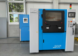 Conflux relies on Solukon’s automated depowdering systems to improve efficiency of heat exchangers image of manufacturing machines