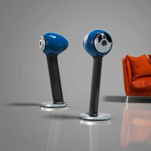 3D printed speakers in a living room