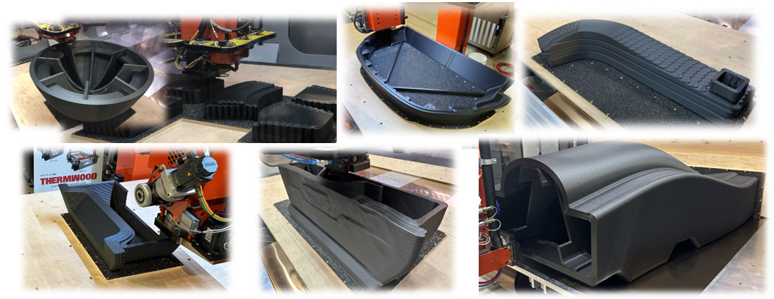 Various parts produced by AM