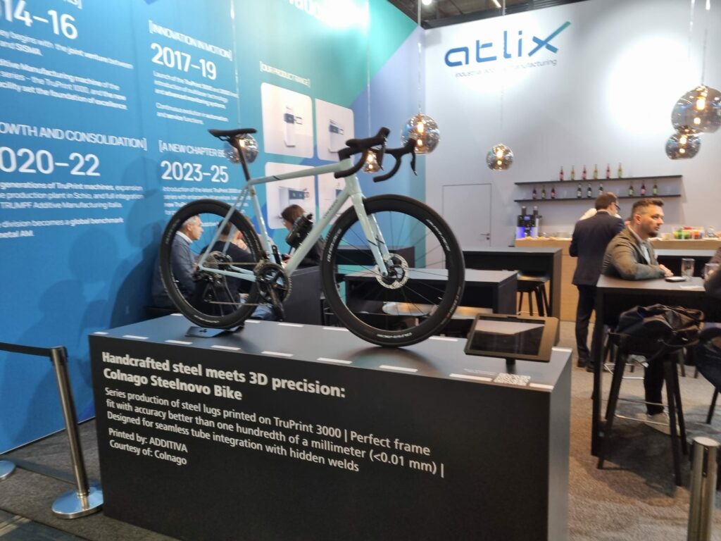 Bike on a booth at a tradeshow