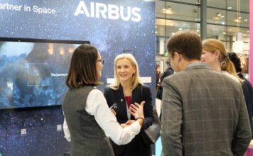 4 people networking at an event