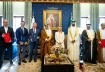 Bahrain to establish its first industrial additive manufacturing facility, with key support from Italy Authorities from Bahrain and Italy standing for a group picture