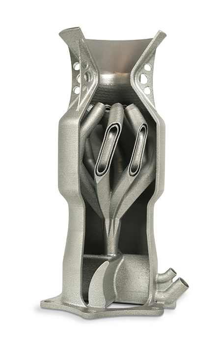 Cutaway demonstration of a fuel nozzle