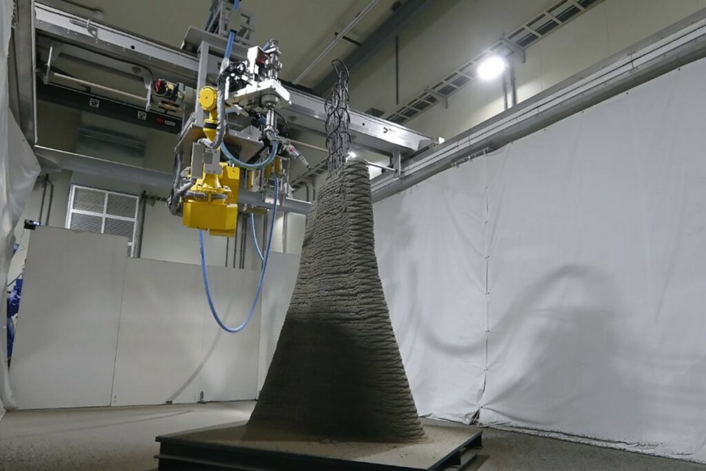 Spray-based 3D printing system (gantry robot)