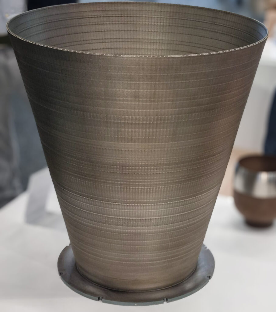 Large 3D printed part showcased at Formnext. Credit: 3D ADEPT