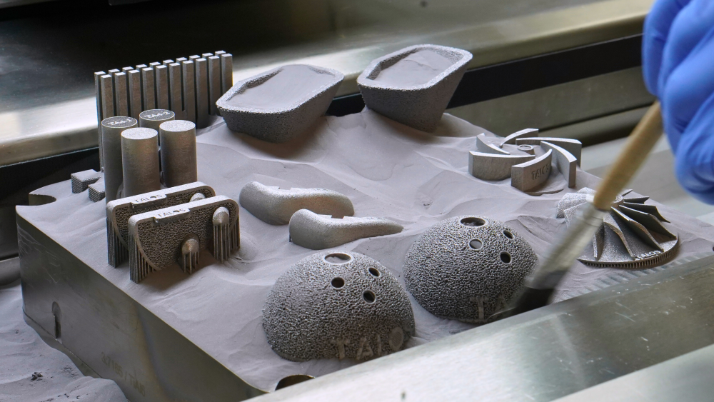 Image legend: A selection of tantalum-based medical and industrial components, 3D-printed by Croom Medical using the TALOS™ platform. Credit: Croom Medical