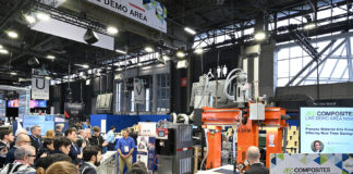 People gathering around a live demo