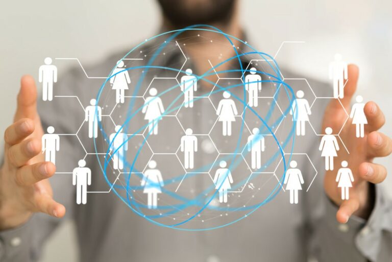 Illustration d’une communauté de créateurs connectés