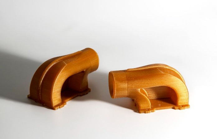 Printed air ducts from ULTEM 1010 for engine testing