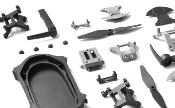 A range of parts that were 3D printed using Shapeways’ existing online platform. Image via Shapeways.