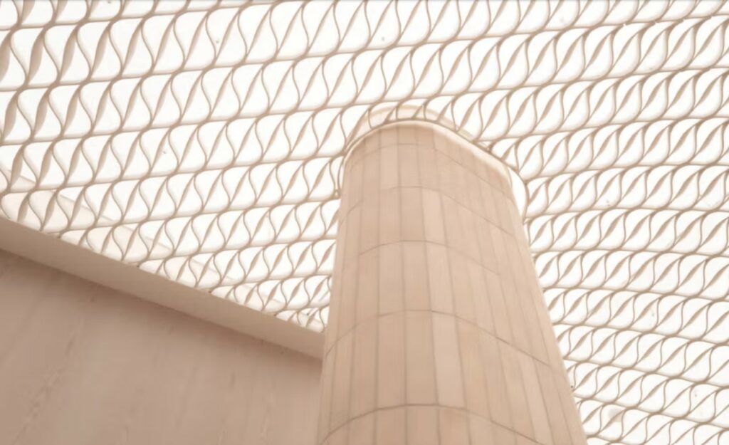 Plafond imprimé en 3D du magasin lululemon