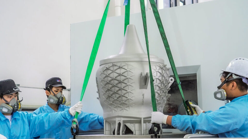A 200 kN 3D printed aerospike rocket engine powers Aspire’s fully ...