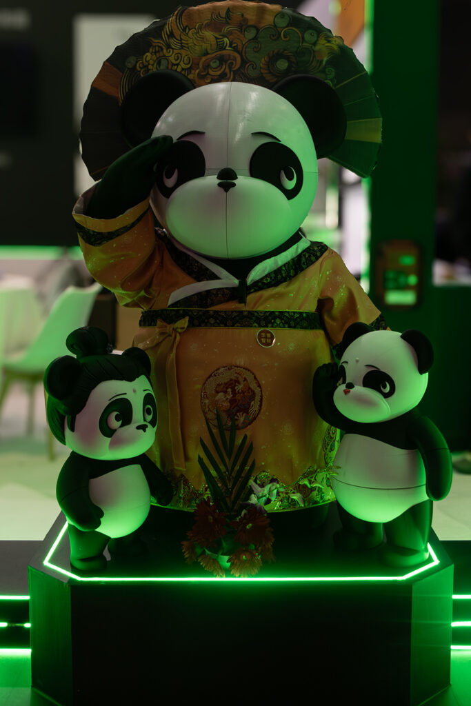 Colourful 3D-printed figurine displayed at TCT Asia