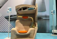 structural component (chair made for a boat) that demonstrates how robotic 3D printing can transform the way boats and large composite structures are designed and built.