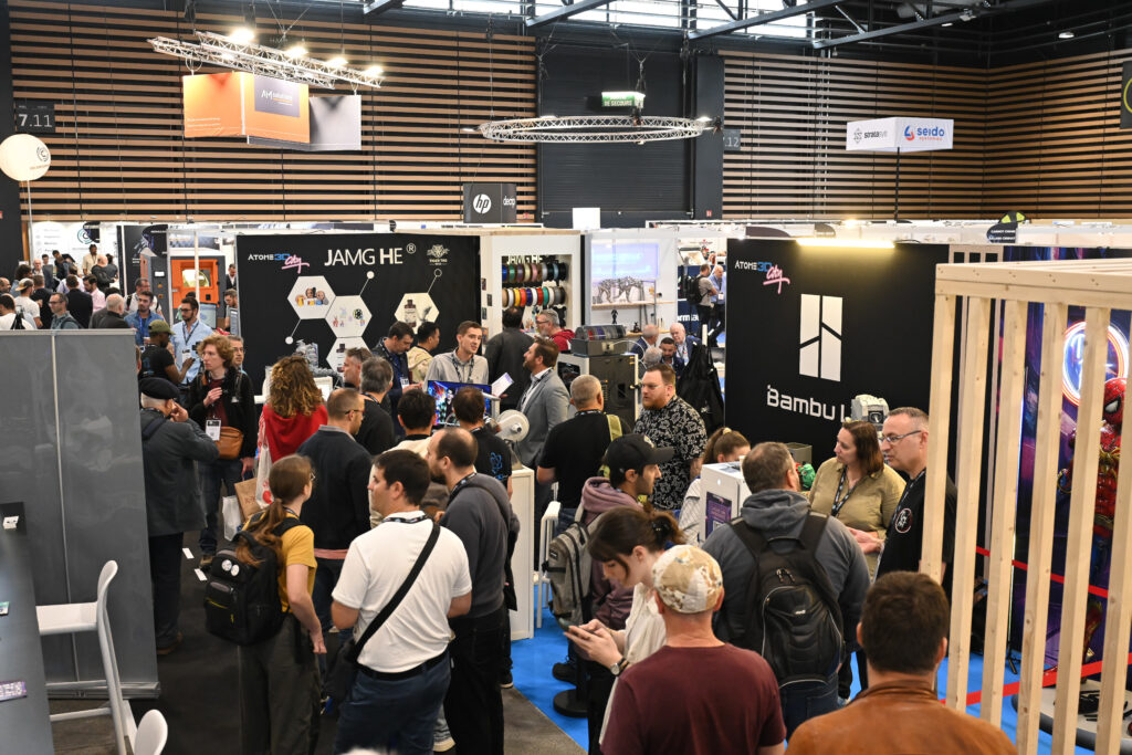Visiteurs du salon 3D PRINT. © Nicolas Rodet