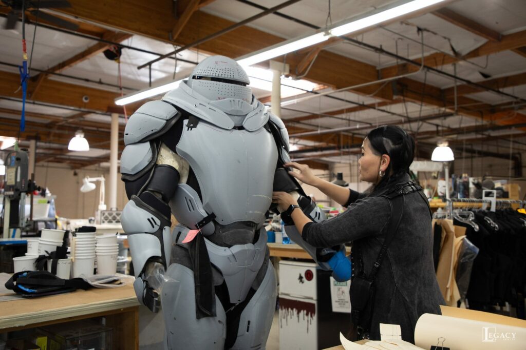 Armure du Hammer of Boravia imprimée en 3D avant finition