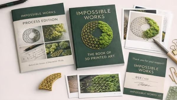 Impossible Works book and sample spreads