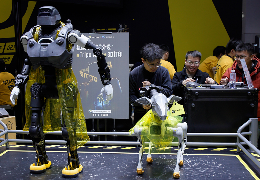 Robots displayed at TCT Asia