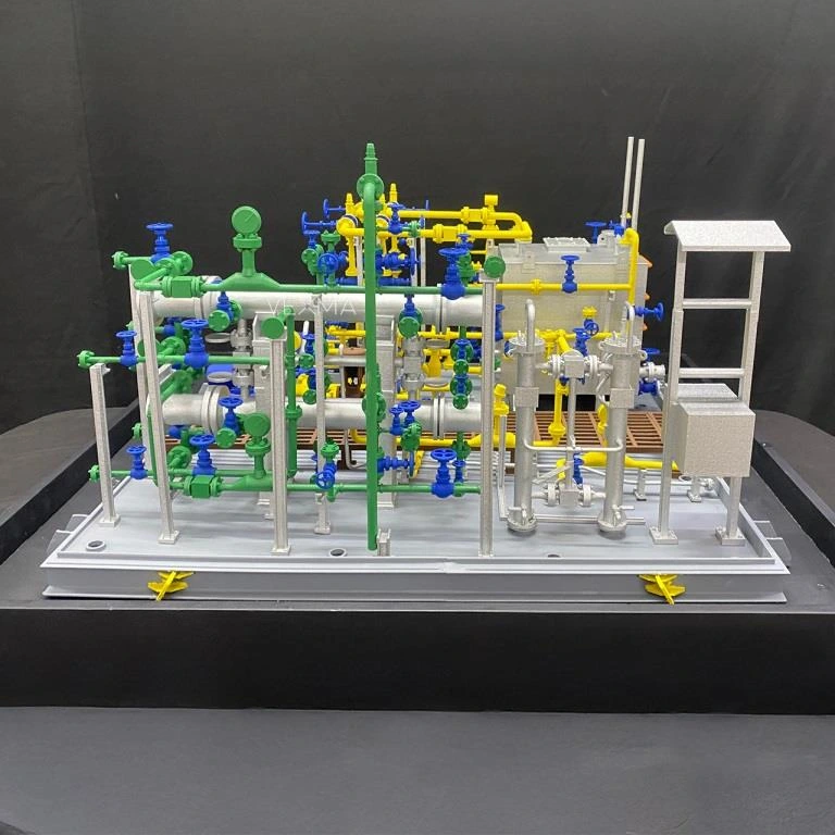 Chemical-metering-skid-model used in the oil and gas Industry