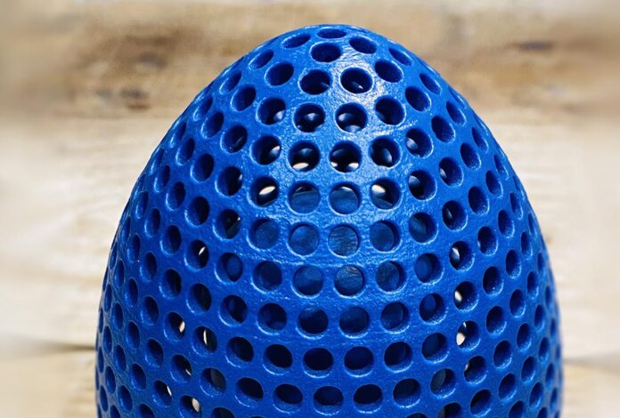 3D printed egg shell