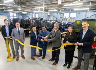 opening of the Additive Makerspace in a ribbon-cutting ceremony on March 19.