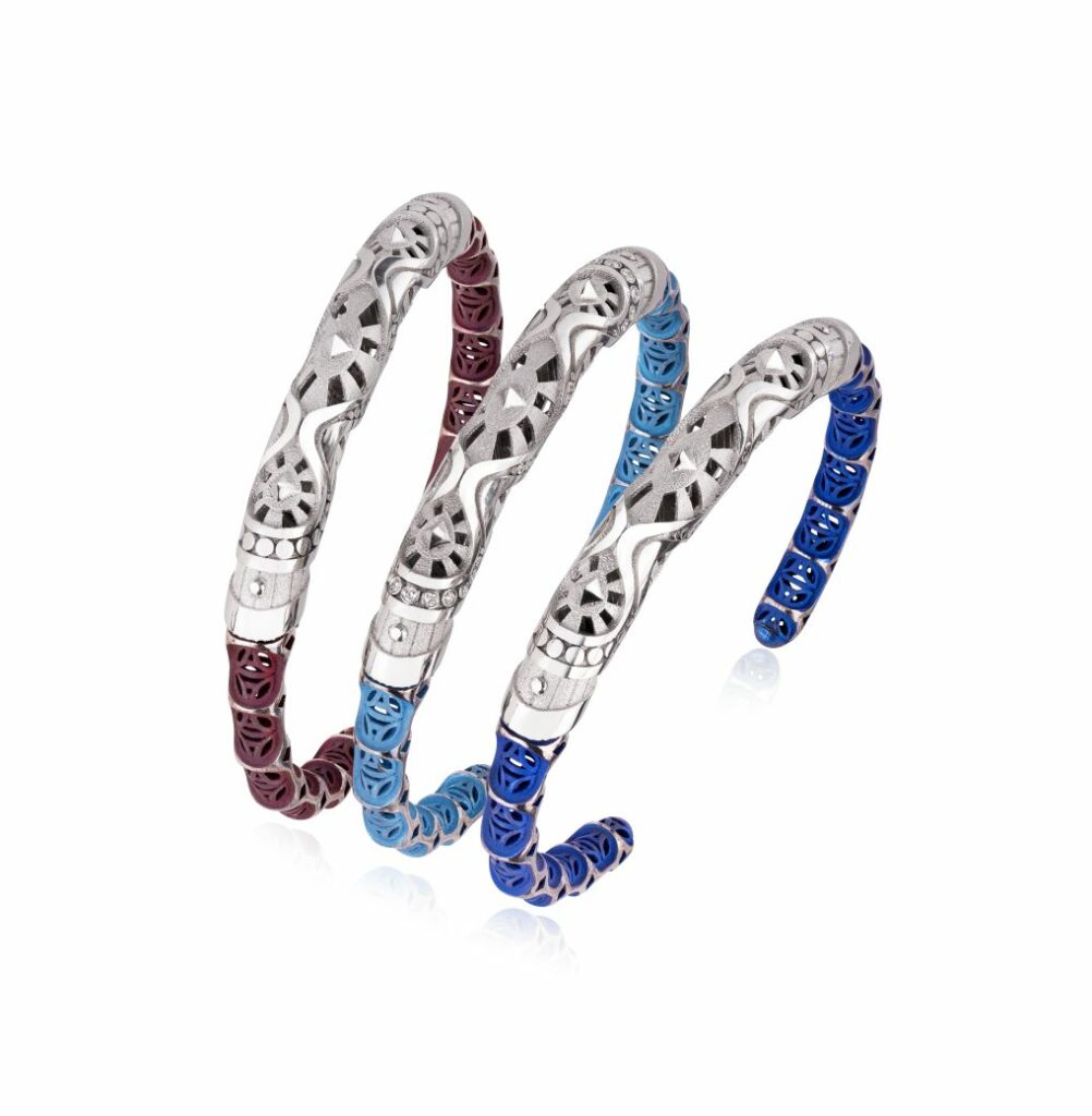 Legend: Cuffs of the Princess of the Rivers. Credit: Maeve Gillies.
