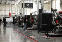 Rocket Lab production environment featuring Rutherford Engines
