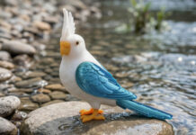 3D printed bird in different colors