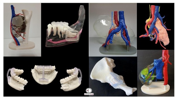 Legend: 3D printed parts at eDIMES Lab 