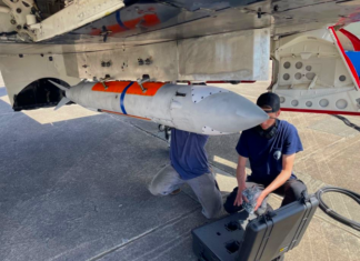 CoAspire RAACM missile aboard an A-4 Skyhawk