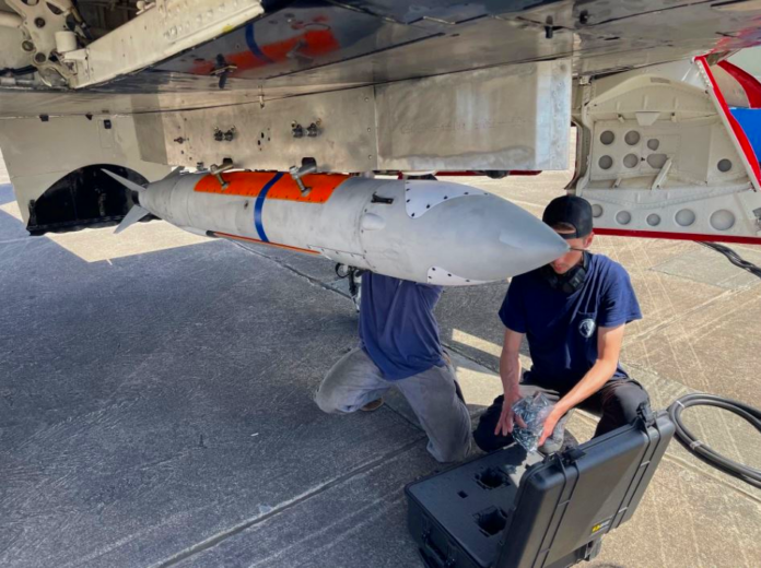 CoAspire RAACM missile aboard an A-4 Skyhawk
