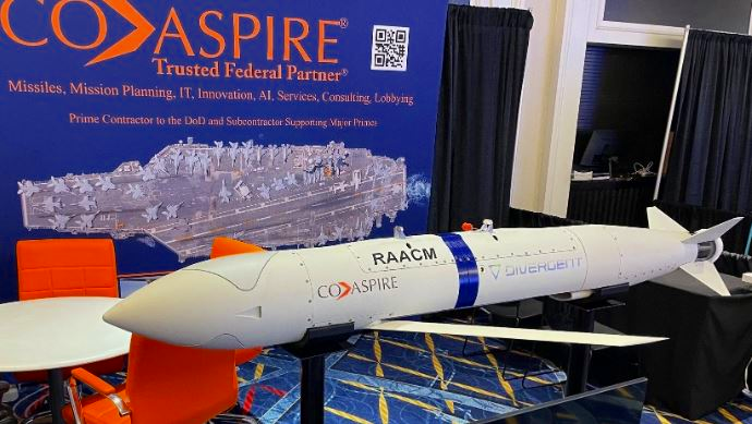 RAACM displayed in April 2025 during the Maritime-Air-Space Symposium in Washington, D.C